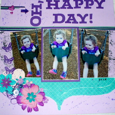 Oh, Happy Day - Sketch, Washi Tape, Triangle Visual, Die Cutters, April Artistic