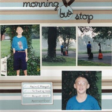 ABC Challenge ~ S ~ Morning Bus Stop