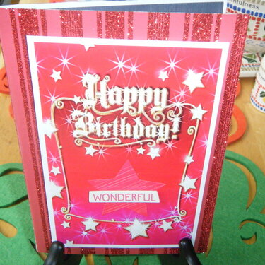 Wonderful Birthday Card -- Front View