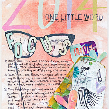 2014 One Little Word - Project Life insert
