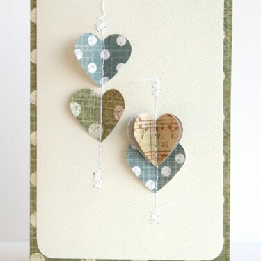 Floating Hearts card