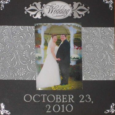 Wedding Scrapbook Cover Page