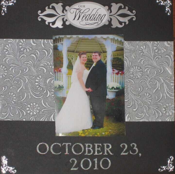 Wedding Scrapbook Cover Page