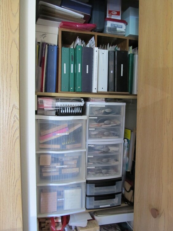 Scrapbook closet