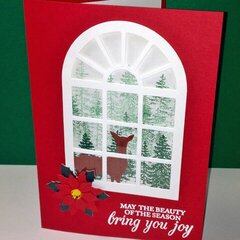 Christmas window card
