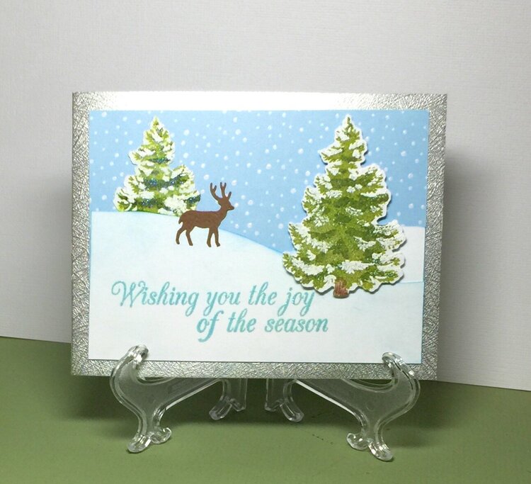 Snow and Trees Card