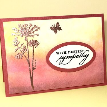 Watercolor Sympathy Card