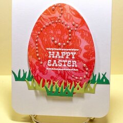 Easter Egg with Watercolor Lift