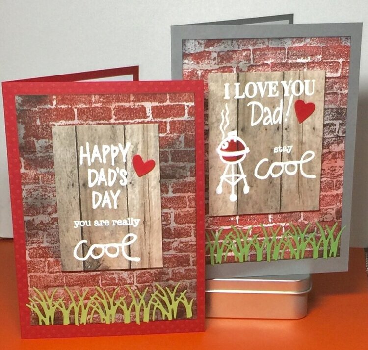 Brick Wall Father&#039;s Day Cards