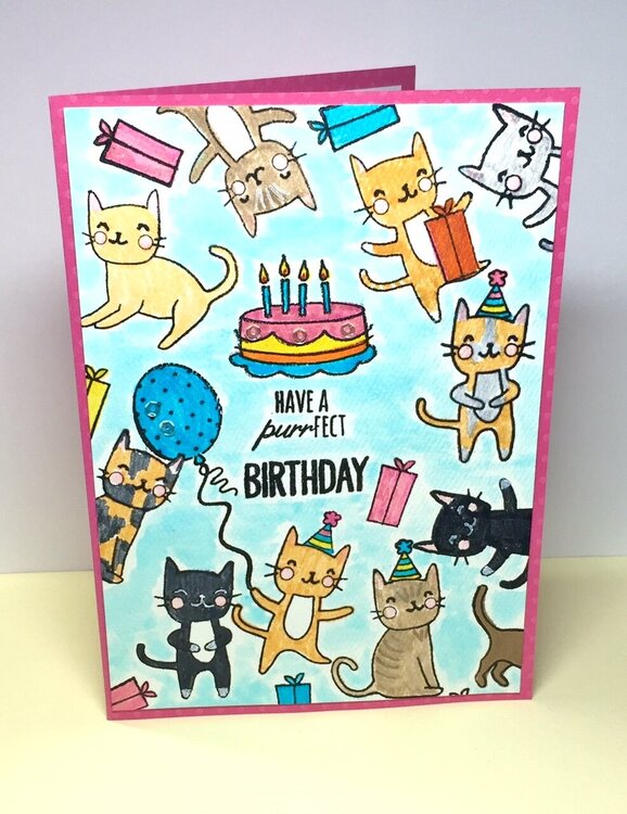 Kitty Birthday card
