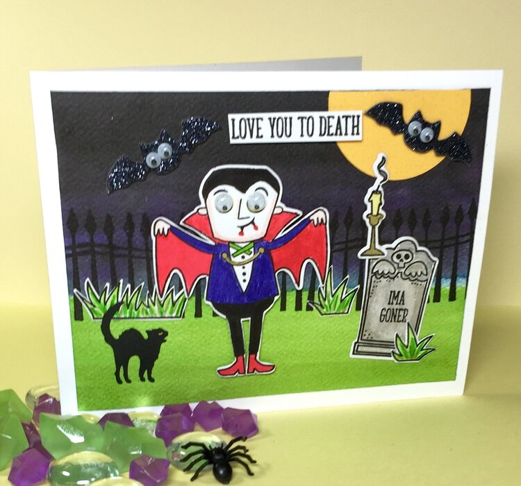 Dracula Halloween card
