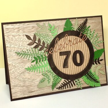 Masculine 70th Birthday Card