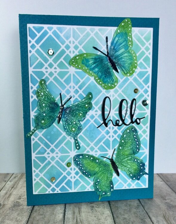 Butterfly Hello Card