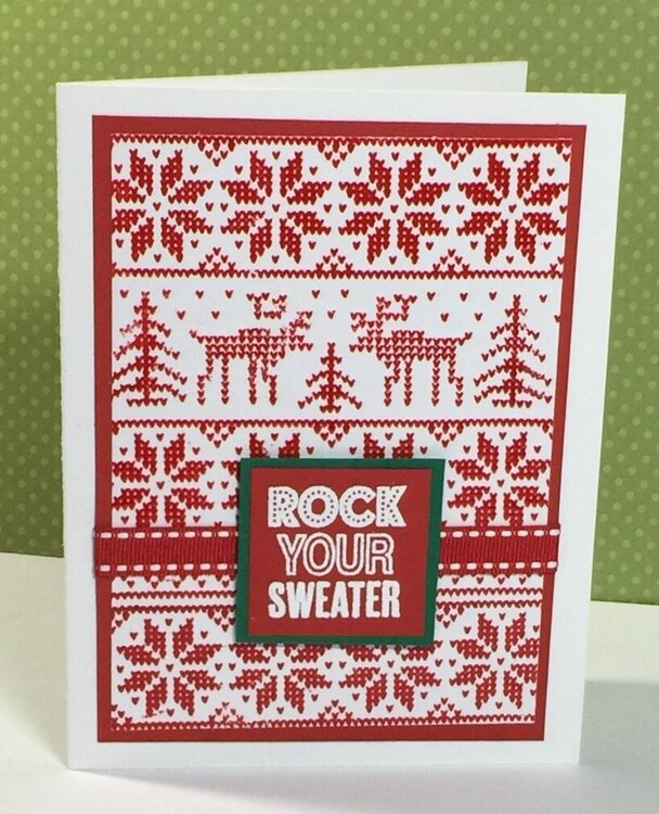 Rock Your Sweater Card