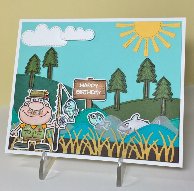 Fishing Birthday card