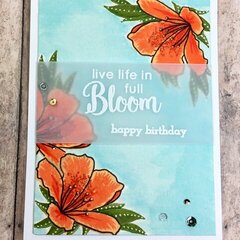 Watercolor Floral Birthday Card