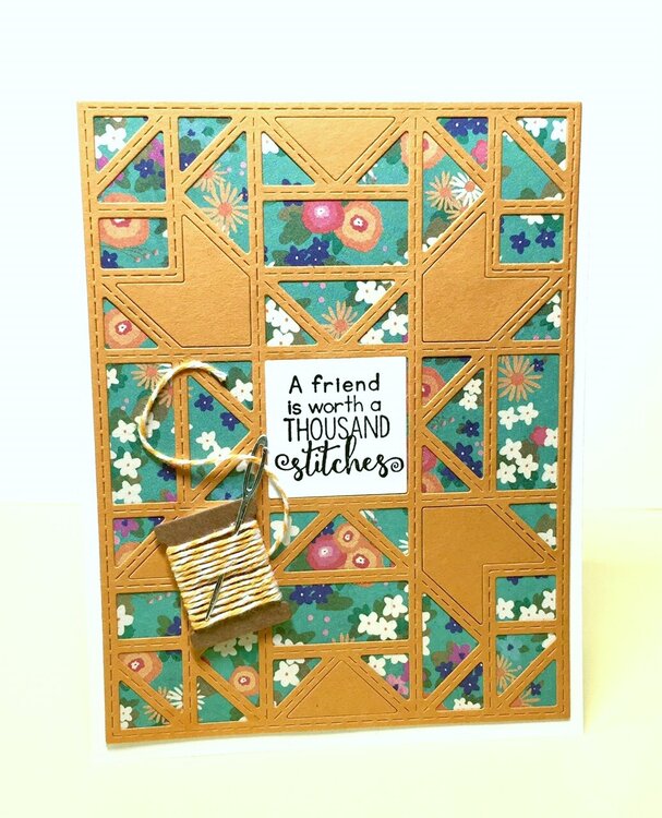 Quilted Friendship card