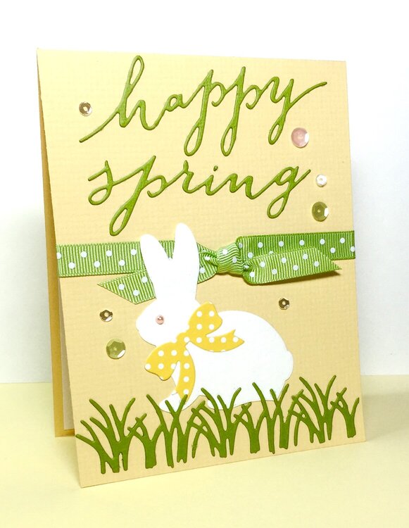 Happy Spring Bunny Card