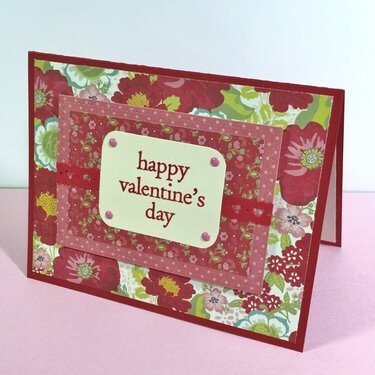 Layered Valentine card