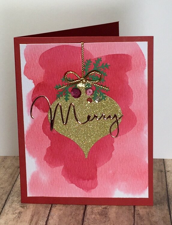 Merry Ornament card