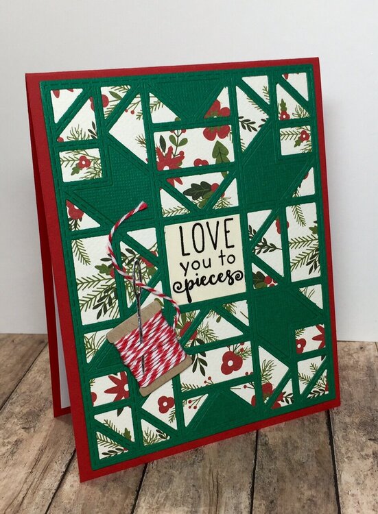 Christmas quilt card