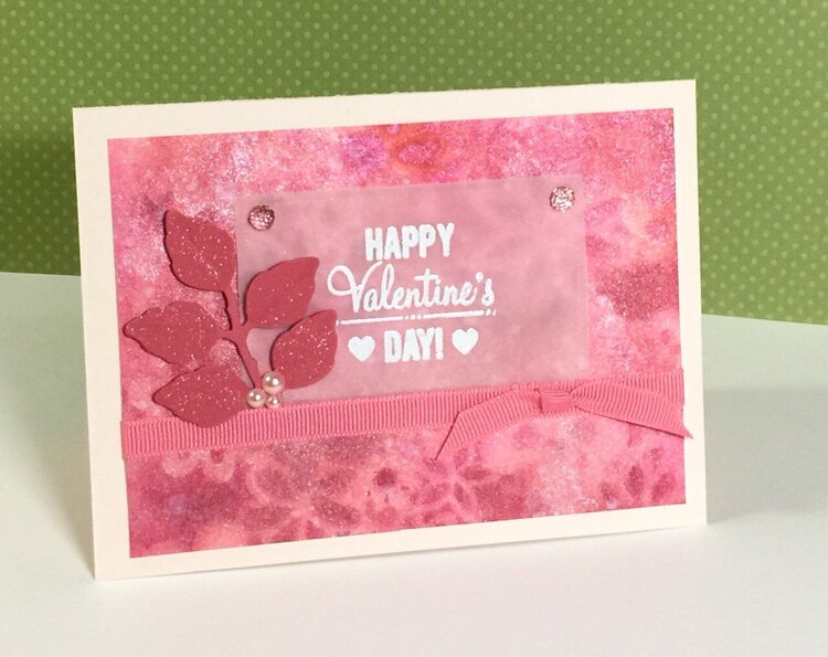Watercolor Shimmer Valentine