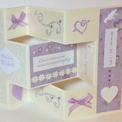 Shutter-fold wedding card