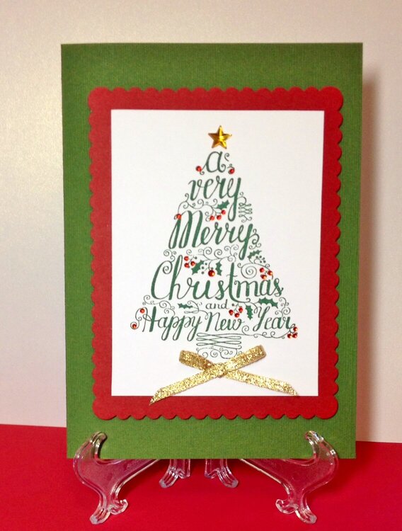 Christmas tree card