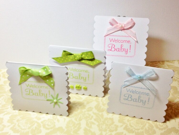 Welcome Baby Gift Enclosure Cards
