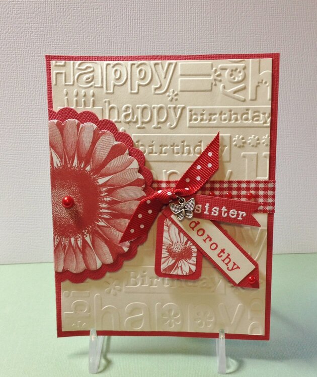 Birthday Embossed Card