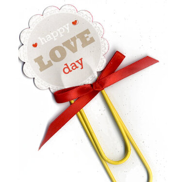 Happy Love Day Paper clip