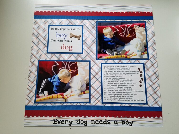 Every dog needs a boy