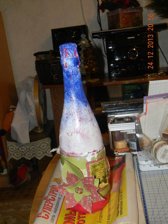 new year decoupage for champaign