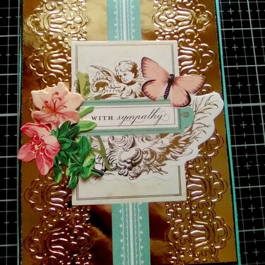 Teal Sympathy card