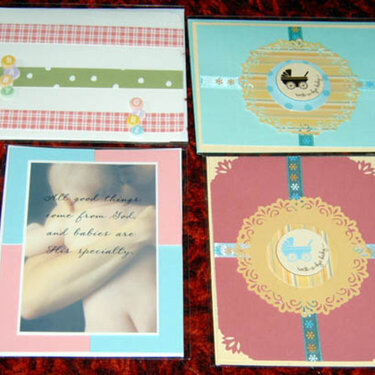 (4) New Baby Cards