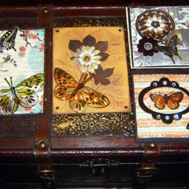 (4) more butterfly &amp; flower cards