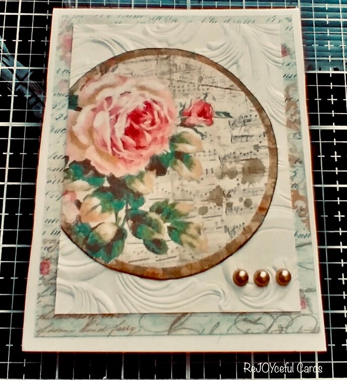 Sympathy card - Rose