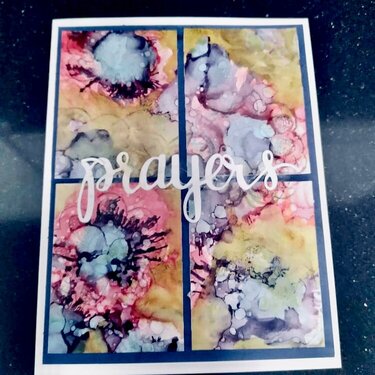 Alcohol inks - Prayers