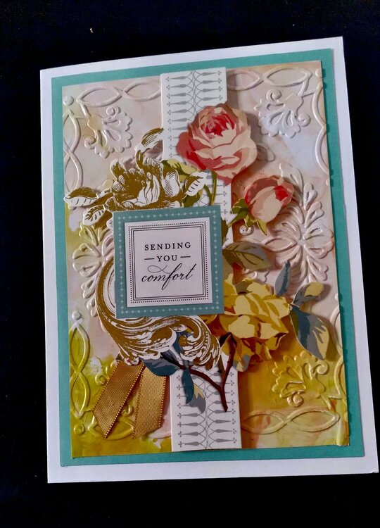 Several recent cards - alcohol inks, embossing, stenciling, and paper weaving