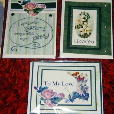 (3) Valentine cards