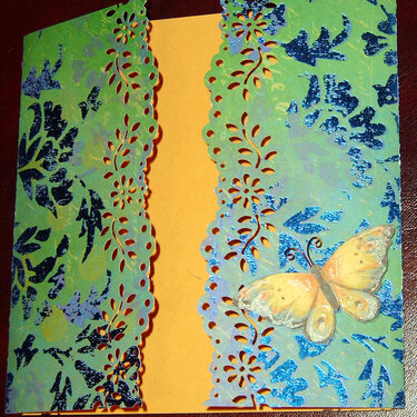 butterfly gatefold notecard
