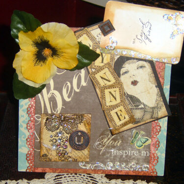 card for Lynne - tag up