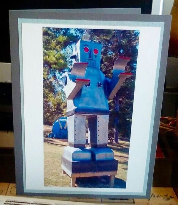 Robot photo card
