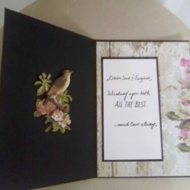 Inside Wedding card