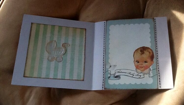 Inside new baby boy card