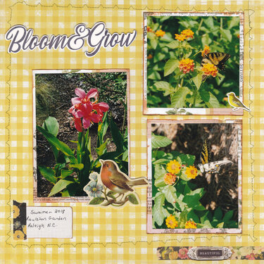 bloom - scrapbook layout