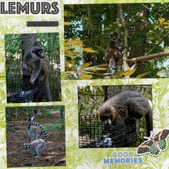 Lemurs - scrapbooking