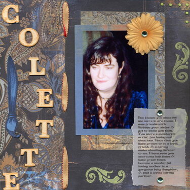 My Dear Friend Colette.