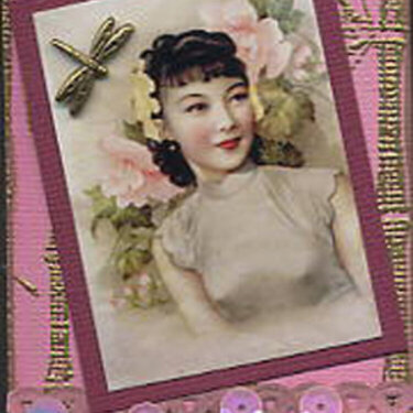 90% Pink Vintage ATC Swap (Sphinx Group)