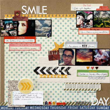 Smile Every Day - Scrapbook Circle